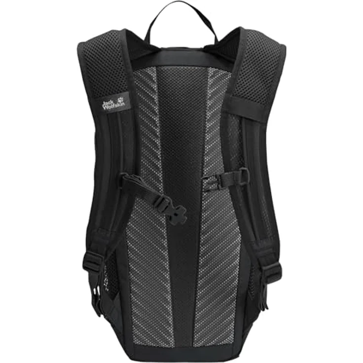 Jack Wolfskin Daypack VELOCITY LITE 10, leichter Rucksack mit AEROSHAPE LITE Tragesystem und Trinkblasenfach, Schwarz – Bild 2