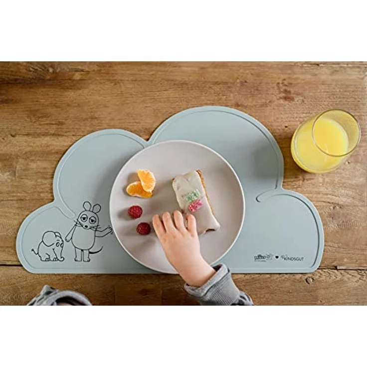 Kindsgut Platzdeckchen X Die Maus und der Elefant Aquamarin – Bild 4