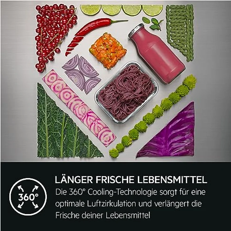 AEG TSC8M183CC Serie 8000 Einbau-Kühl-Gefrier-Kombination mit 360° Cooling, TwinTech No Frost und GreenZone+, 70% Recyclingkunststoff – Bild 11