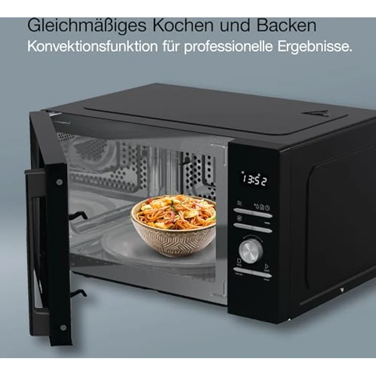 Gorenje MO28A5BH Mikrowelle mit Grill, Standgerät, 28 Liter Garraum, 900 Watt, Timer, schwarz – Bild 5