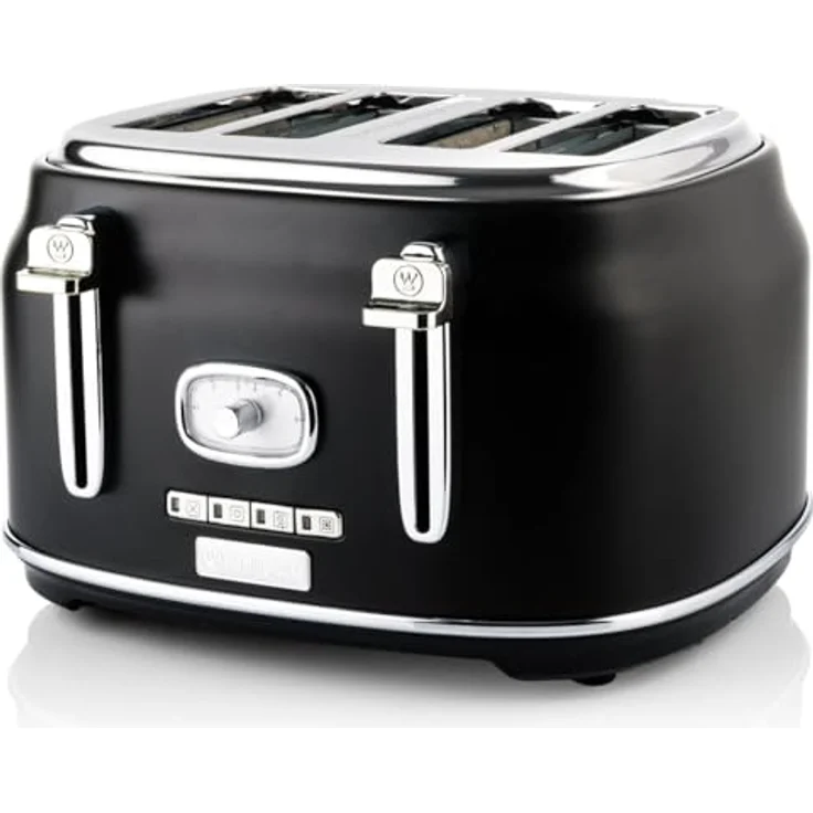 Westinghouse Retroline 4-Schlitz Toaster WKTT809BK Retro schwarz – Bild 2