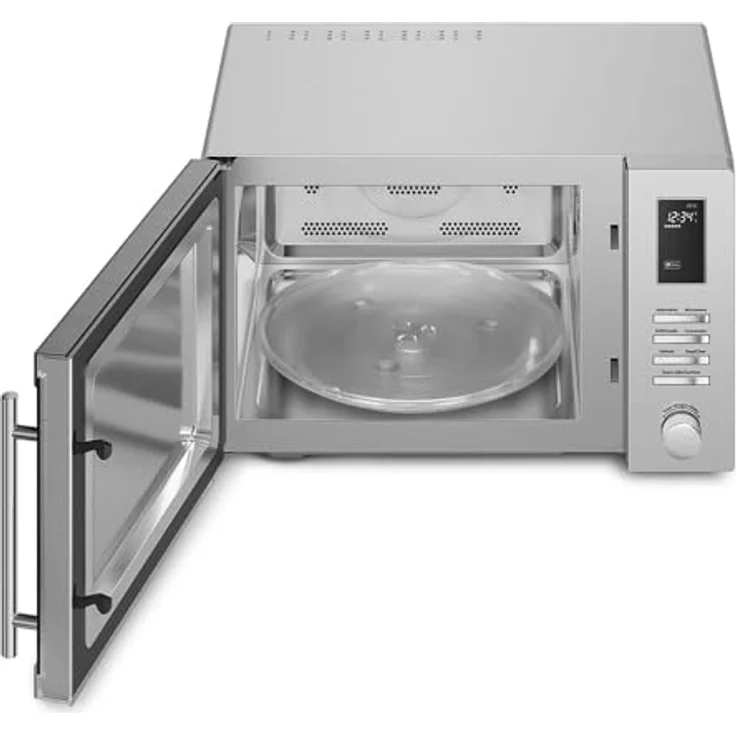 Smeg MOE34CXI2, Mikrowelle mit 34 Litern und 1100 Watt, Edelstahl – Bild 4