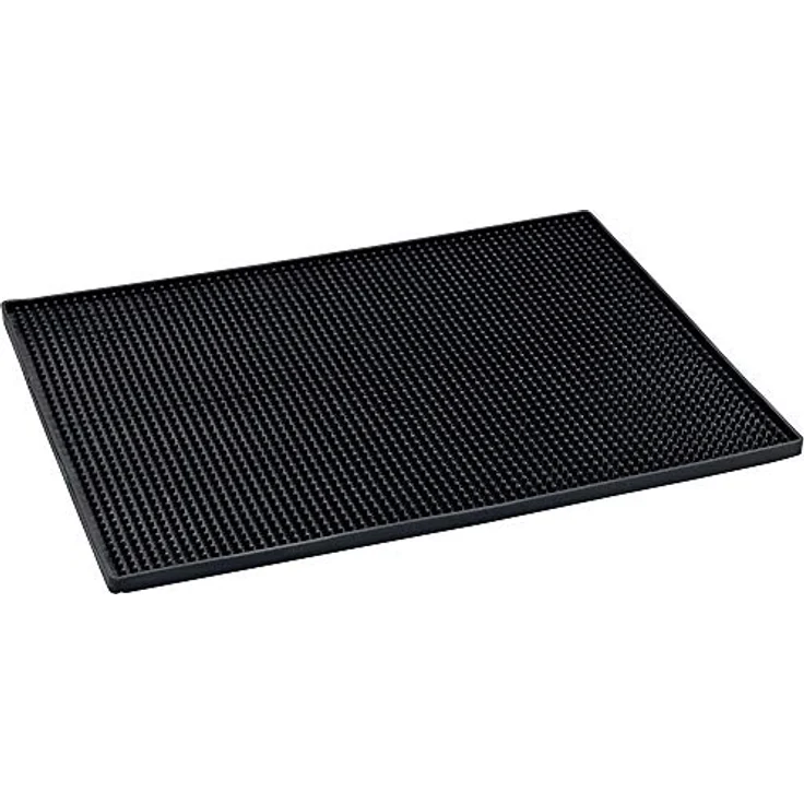 WENKO Abtropfmatte Maxi, Trocken-matte für Geschirr, 40 x 1 x 30 cm, schwarz – Bild 2