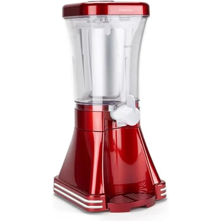 MikaMax - Retro Slushie Machine - 1-Liter Fassungsvermögen - Anpassbare Geschmacksrichtungen - Einfache Bedienung - Einfaches Ausgießen - Abnehmbarer Becherhalter – Bild 3