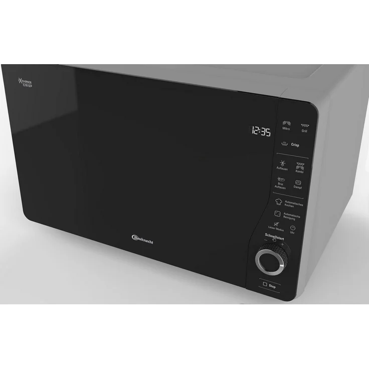 Bauknecht ExtraSpace Crisp MW 427 SL Mikrowelle mit Grill, Standgerät, ohne Drehteller, 800 Watt, 25 Liter Garraum, Grill 1000 Watt, Crisp-Funktion, Dampfgarfunktion, AutoClean, schwarz – Bild 3