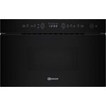 BAUKNECHT Einbau-Mikrowelle BMN102BK, 22 l, Schwarzes Glas, Rapid Defrost-Funktion, 3D-System