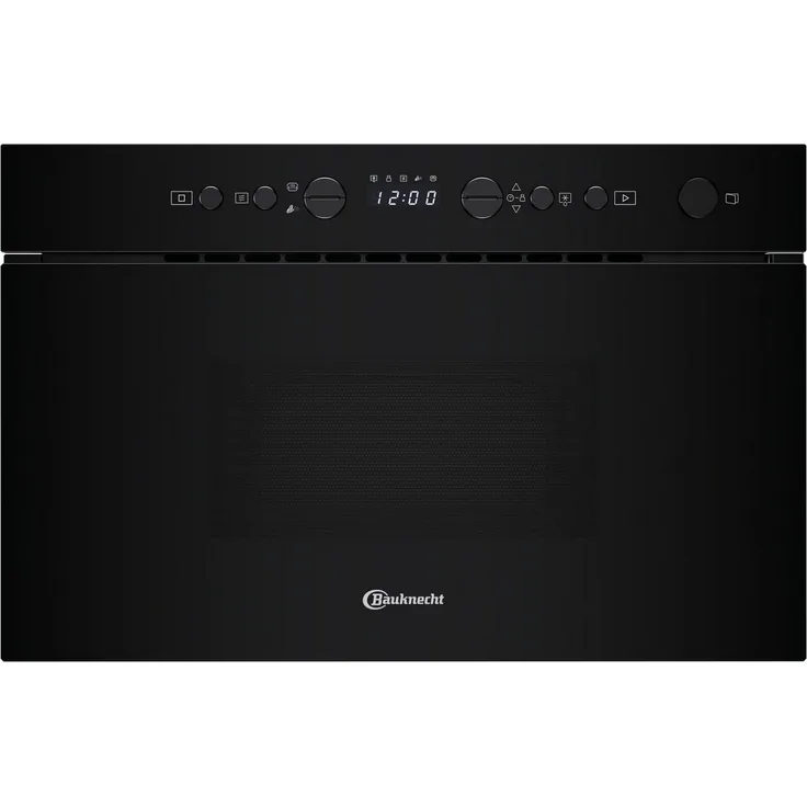 BAUKNECHT Einbau-Mikrowelle BMN102BK, 22 l, Schwarzes Glas, Rapid Defrost-Funktion, 3D-System