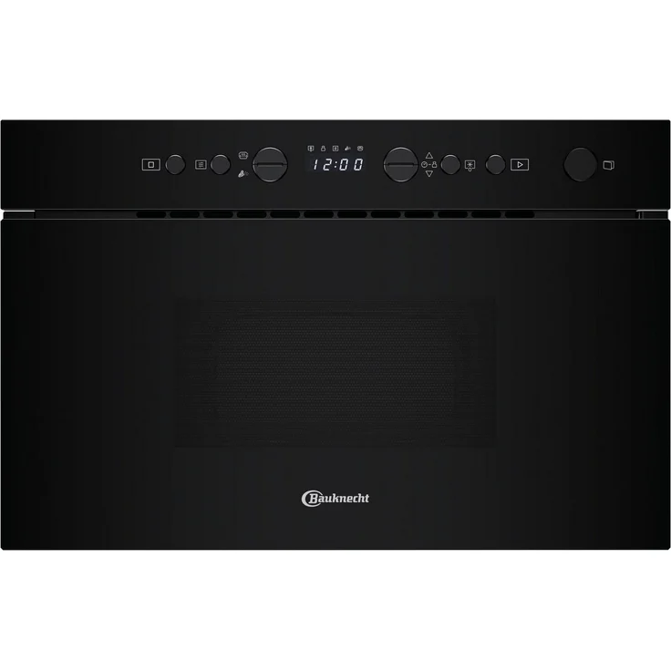 BAUKNECHT Einbau-Mikrowelle BMN102BK, 22 l, Schwarzes Glas, Rapid Defrost-Funktion, 3D-System