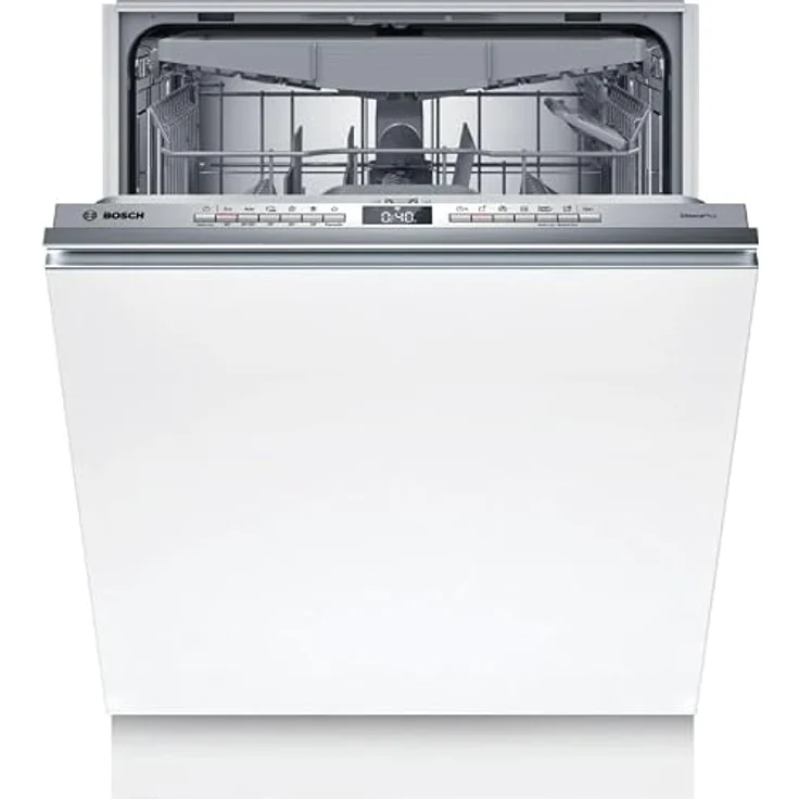 Bosch Serie 4 SMH4EVX08E, Voll integrierter Geschirrspüler, 60 cm, Edelstahl, 14 Maßgedecke, Energieeffizienzklasse B, Geräuschpegel 44 dB, Smart Home-fähig – Bild 1