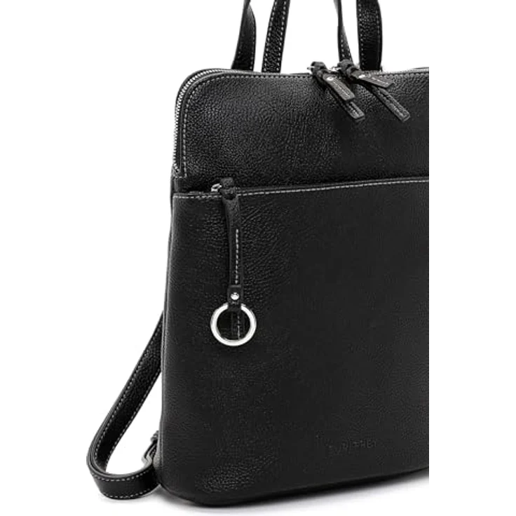 Suri Frey SFY Debby City Rucksack, 30 cm, schwarz, 100% Polyurethan, 29 x 11 x 30 cm – Bild 8