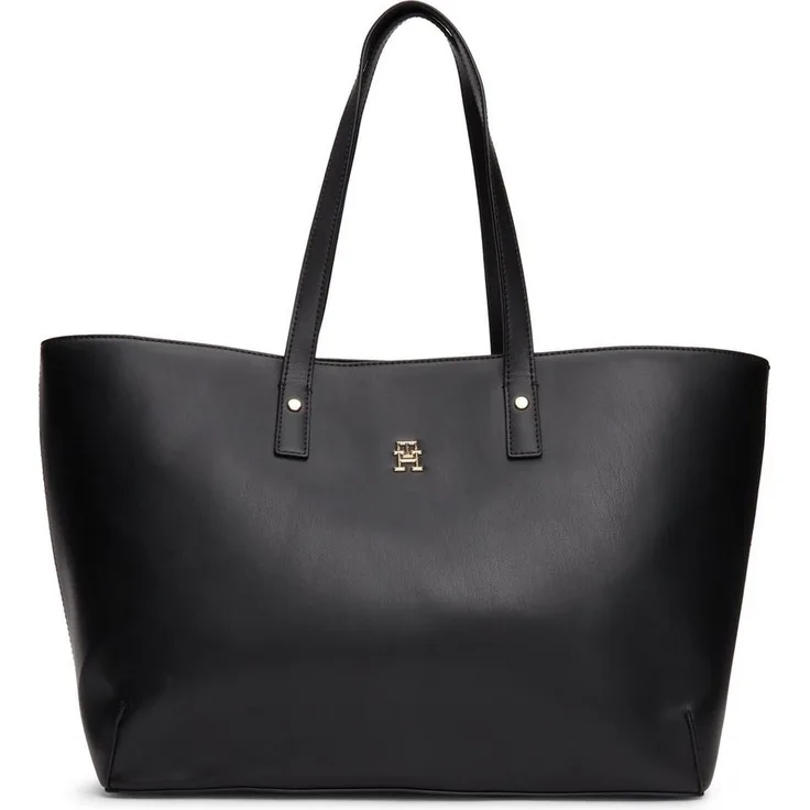 Tommy Hilfiger Shopper aus Polyurethan, Black, 35 x 27 x 15 cm