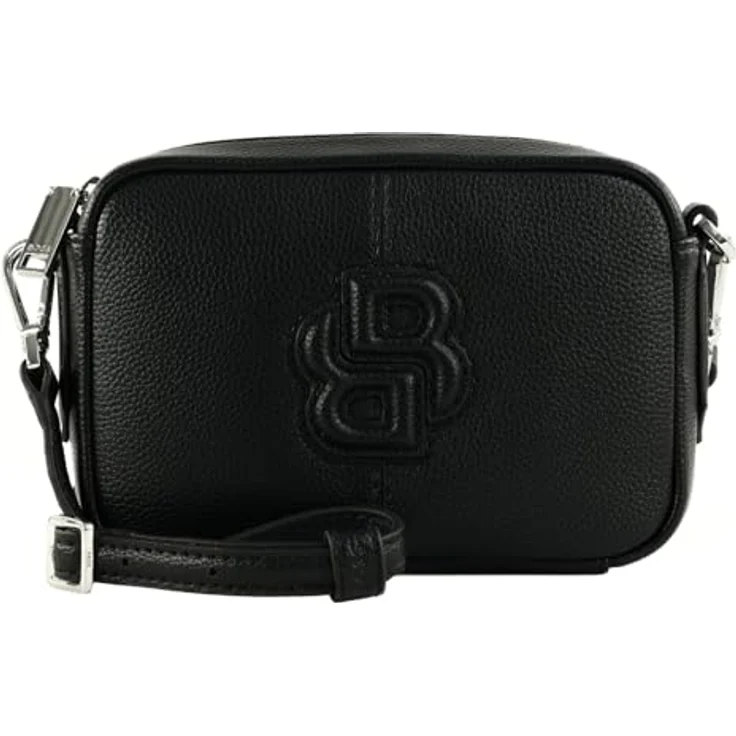 Hugo Boss Anett New, Umhängetasche für Damen aus Polyester und Polyurethan, Maße 20 x 14 x 6 cm, Schwarz – Bild 1