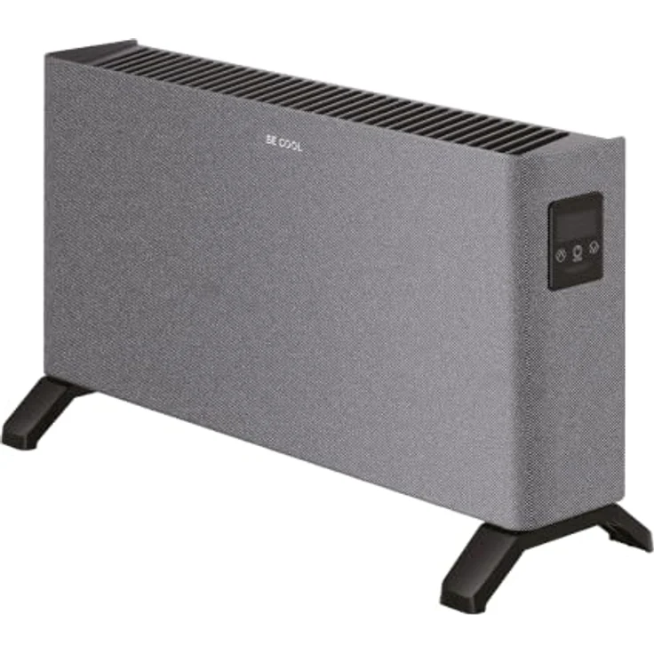 BE COOL Konvektor mit Stoffbezug "HAROLD", 2000W Heizleistung, dunkelgrau, elektronische Steuerung, 3 Heizmodi – Bild 1