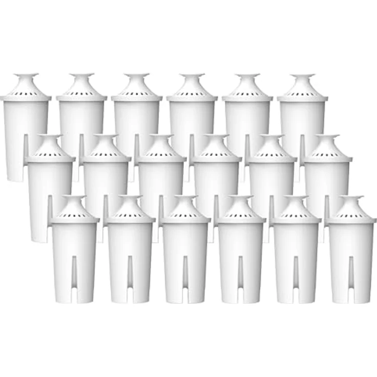 Comedes Filter-Kartusche einsetzbar statt Brita Classic OB03, Mavea 107007, 35557, PearlCo, Aqua Optima RUF91, TÜV SÜD zertifiziert, BPA frei (18 Stück) – Bild 1