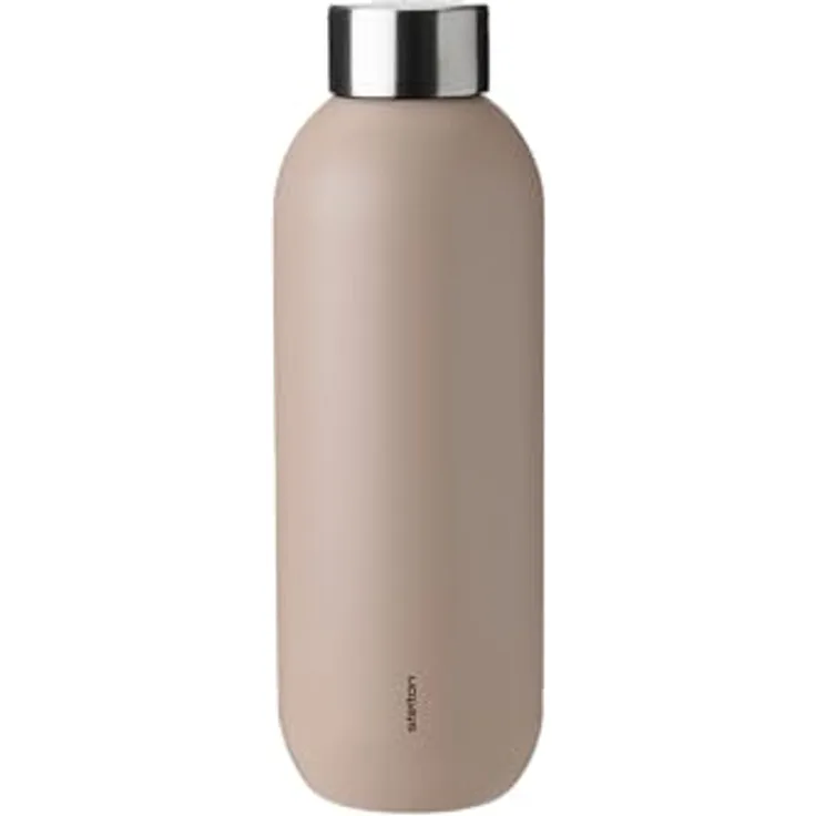 Stelton Keep Cool Thermosflasche, doppelwandige Isolierflasche für heiße & kalte Getränke, 0.6 l, Heather