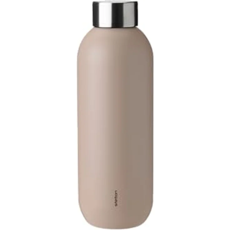 Stelton Keep Cool Thermosflasche, doppelwandige Isolierflasche für heiße & kalte Getränke, 0.6 l, Heather – Bild 1