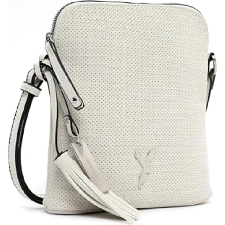 SURI FREY Umhängetasche SFY Romy, für Damen, Feinsynthetik, Lasercut-Optik, samtig, schwarz – Bild 3