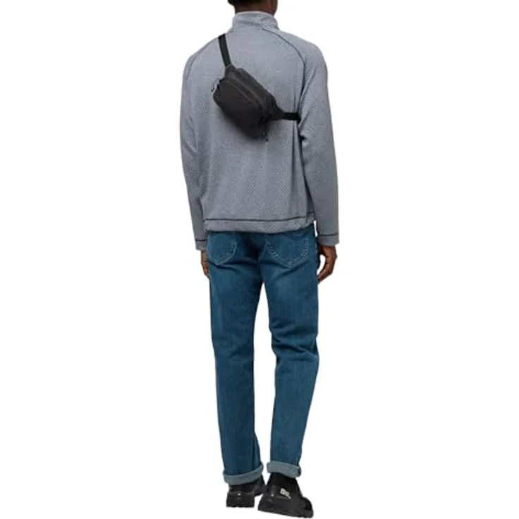 Jack Wolfskin Wandermood Gürteltasche, 20 cm, schwarz, 100% Polyester, kompakt und leicht – Bild 4