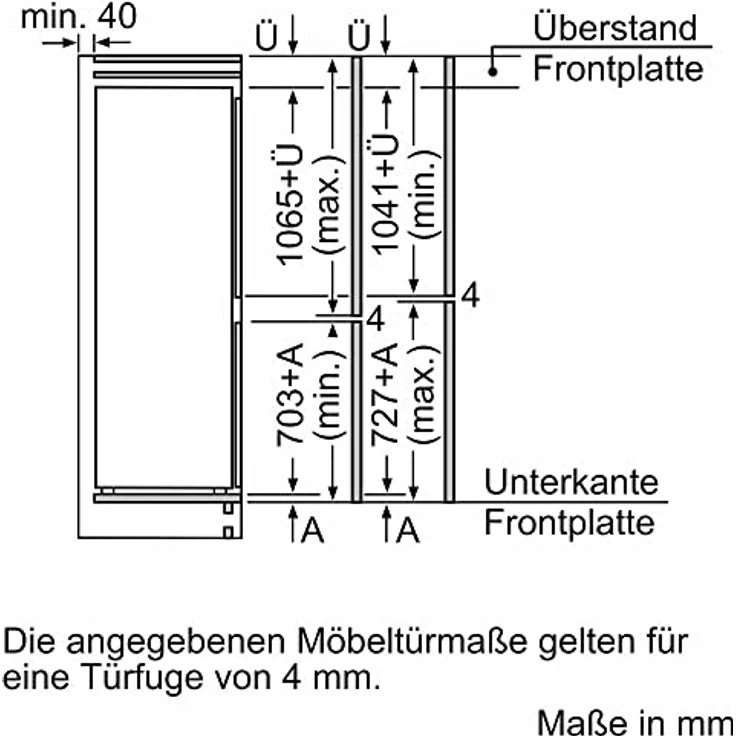 Siemens KI86NADD0 Kühl-Gefrierkombination, Einbau, Energieklasse D – Bild 7
