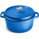 OTTIA Gusseisen Topf, 3-lagige Emaille, 26cm groß, 5 Liter, Bräter Induktion - Ottia Multitalent Brottopf aus Hamburg