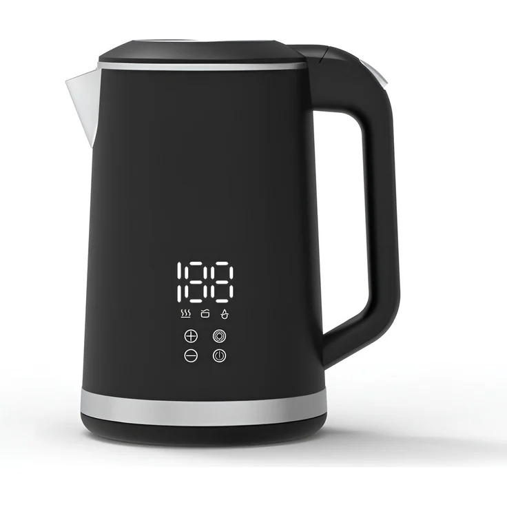TEKOO Wasserkocher TK-1500, 1,5L mit Temperaturregelung, Entchlorung und doppelwandiger Sicherheit, 1500W