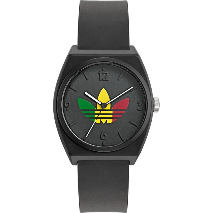 adidas Originals Quarzuhr AOST24071, Schwarzes Kunststoffgehäuse, Wasserdicht 5 ATM