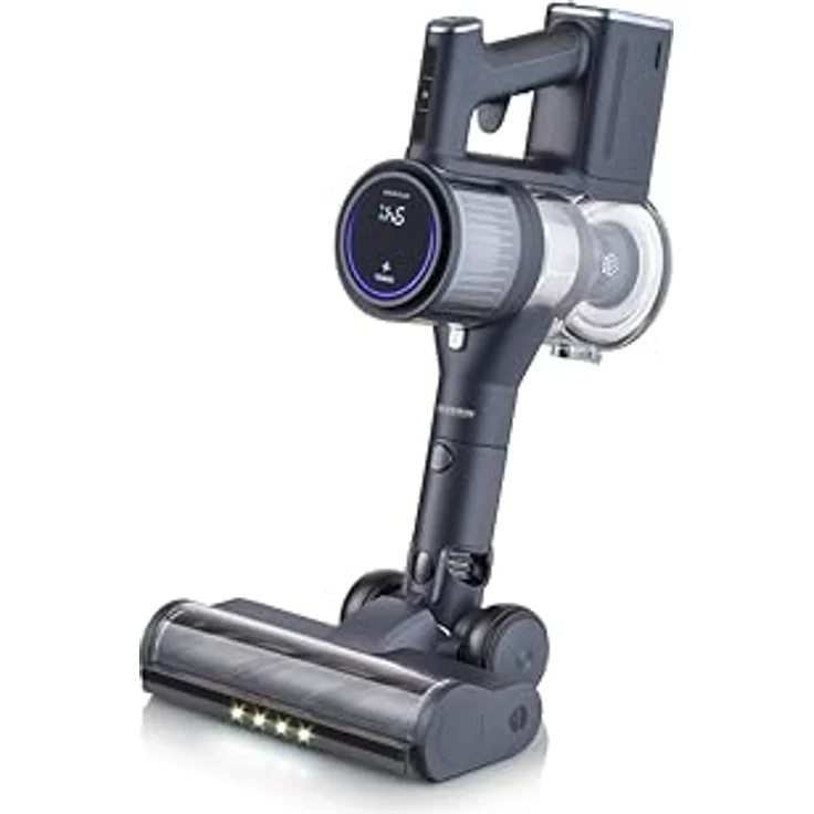 Severin Akku-Handstaubsauger HV 7179, kabellos mit 30.000 Pa Saugkraft, automatischer Saugleistungsanpassung, bis zu 60 Minuten Akkulaufzeit und vertikaler Parkfunktion – Bild 4