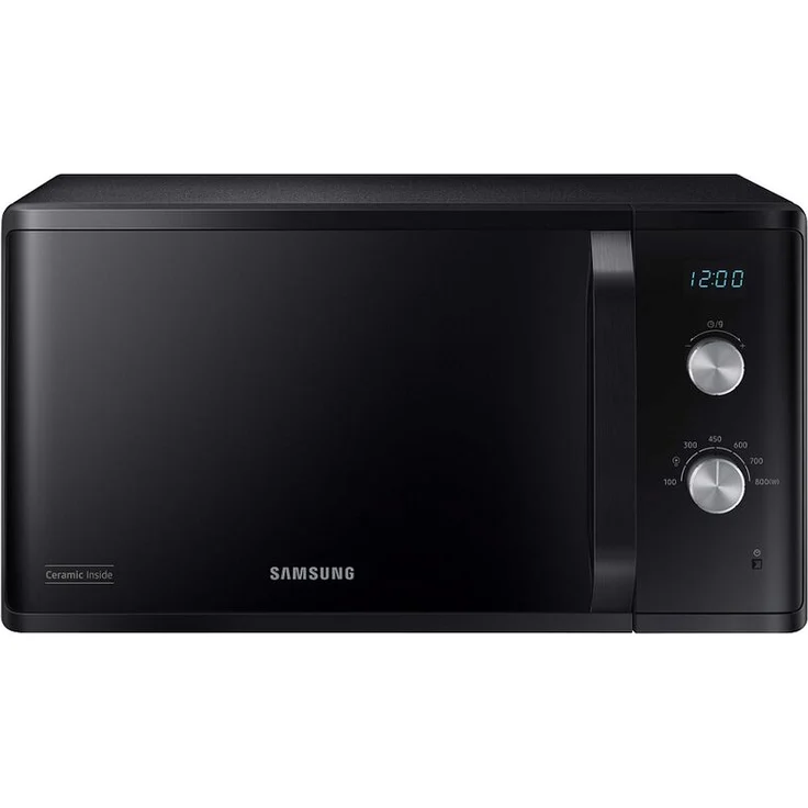 Samsung MS23K3614AK, Solo-Mikrowelle 23L, 800W, Keramik-Emaille-Hohlraum, schwarz – Bild 1