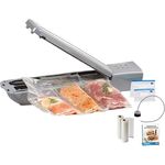 PowerXL Duo NutriSealer - 6in1 Vakuumiergerät - 3 Programme - hält Lebensmittel bis zu 5x länger frisch - vakuumiert, versiegelt & wiederversiegelt Originalverpackungen - Folienschweißgerät