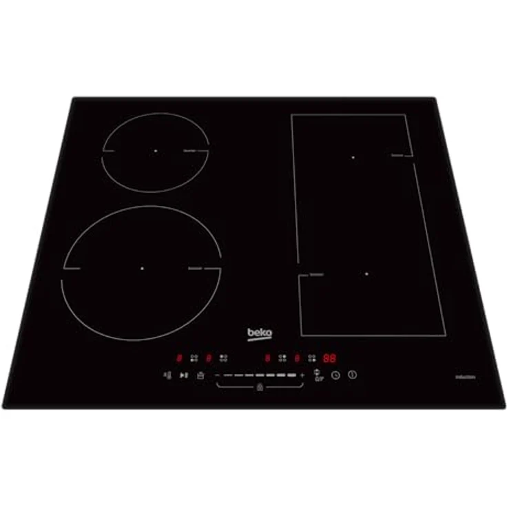 Beko HII 64500 FTO, Induktionskochfeld, 2600 W, schwarz, mit Stop & Go- und Booster-Funktion, TouchSlider Sensortasten, rahmenlos – Bild 5