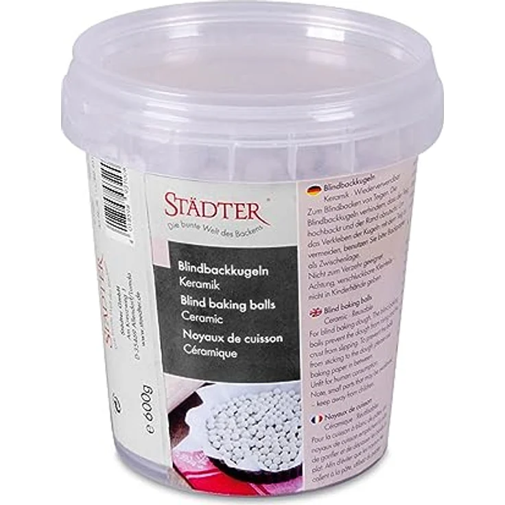 Staedter Blindbackkugeln, keramik, weiß, 600 g – Bild 2