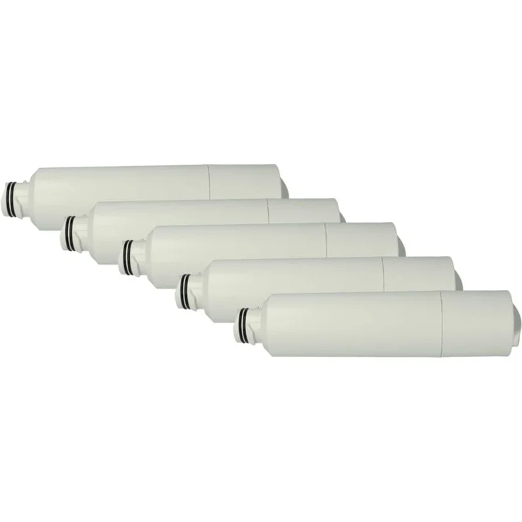 VHBW 5x Wasserfilter Filterkartusche kompatibel mit Samsung RS265TDBP, RS265TDRS, RS265TDWP, RS263TDRS, RS263TDWP, weiß, hochwertige Aktivkohle, 1136 l Filterleistung