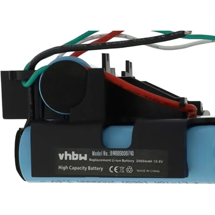 vhbw Akku kompatibel mit AEG 900940864, 900940866, AG3103, CX7, 900940852, AG3101 Staubsauger Schwarz Blau (2000mAh, 10,8V, Li-Ion) – Bild 5
