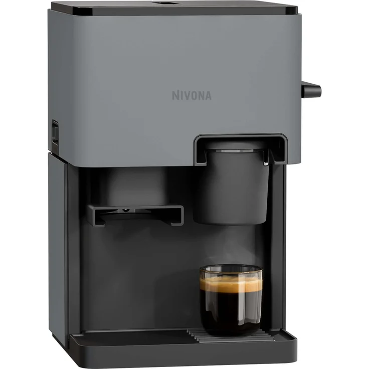 Nivona CUBE 4 Color-Edition, Kaffeevollautomat in Fliedergrau mit 5 Getränkerezepten und Aroma Balance System