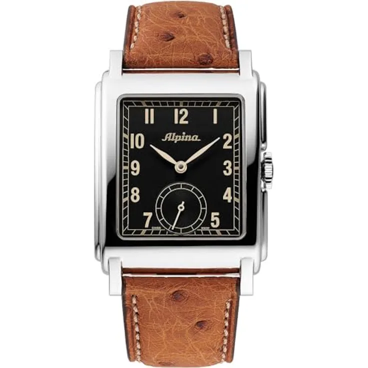 Alpina Alpina AL-530BA3C6 Heritage Carree Automatic Herrenuhr, 33 mm, 3ATM, Edelstahl Armband