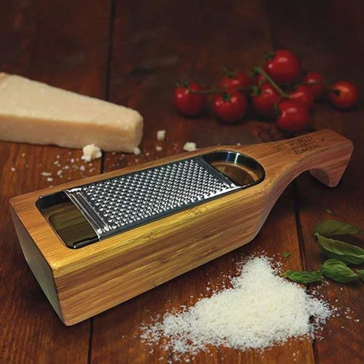 Kitchen Craft Italian Collection Reibe mit Griff, Bambusholz – Bild 4