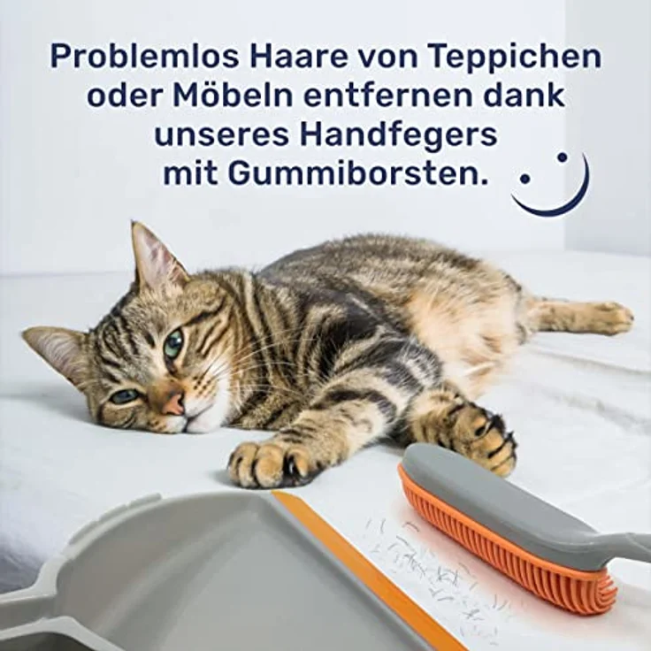 Gravidus Kehrgarnitur mit Gummi Handfeger Kehrschaufel – Bild 4