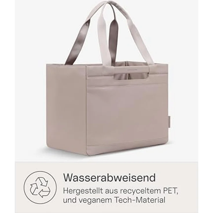 Kapten & Son Vaasa Shopper Tasche, 48 cm, beige, 100% Polyester, 48 x 28 x 30.5 cm – Bild 7