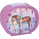 Coppenrath Kinderwecker Pferdefreunde, Wecker mit Wieher-Sound und Pferdemotiv, batteriebetrieben