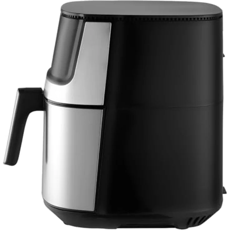 CONCEPT Heißluftfritteuse FR8010, 10 voreingestellte Programme, manuelle Temperatureinstellung von 80 bis 200 Grad, Schwarz – Bild 3