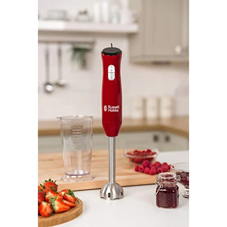 Russell Hobbs Stabmixer Desire 500W, 2 Geschwindigkeitsstufen, spülmaschinengeeigneter Mix-Messbecher 700ml, BPA-frei, Zerkleinerer, Pürierstab für Smoothie, Suppen, Joghurt, Saucen, Babynahrung 24690-56 – Bild 6