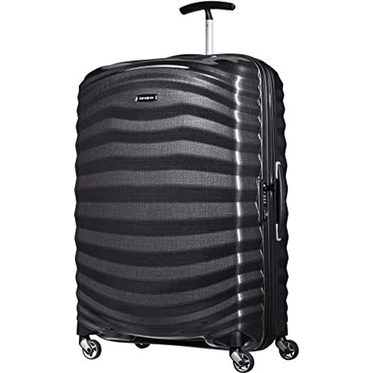Samsonite Lite-Shock - Spinner L Koffer, 75 cm, 98,5 L, mit 4 Rollen, Schwarz (Black)