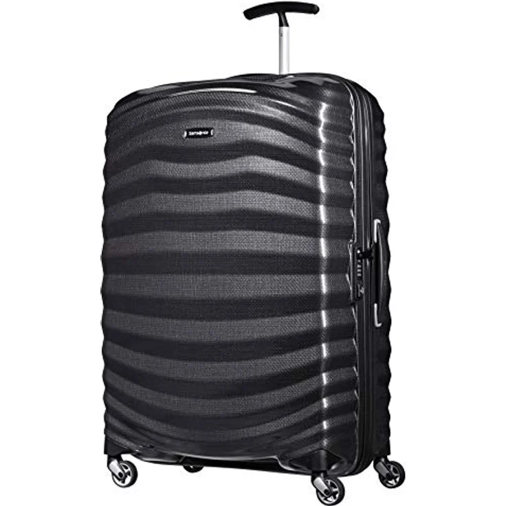 Samsonite Lite-Shock - Spinner L Koffer, 75 cm, 98,5 L, mit 4 Rollen, Schwarz (Black) – Bild 1