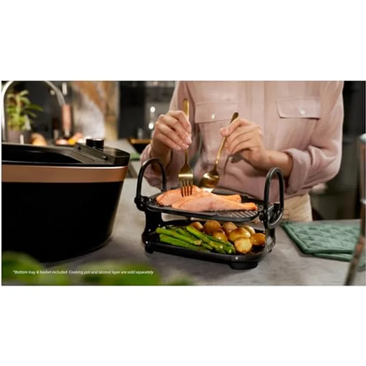 Philips Dampfgarer NX0960/90, Air Steam Cooker der Serie 7000, NutriFlavor Technologie, 1600,00 W, Silber – Bild 8