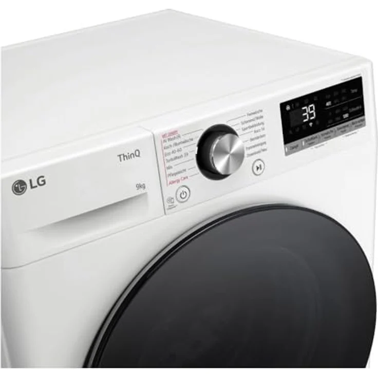 LG F2V7SLIM9 Waschmaschine, 9 kg, Energie A, Steam, Weiss – Bild 2