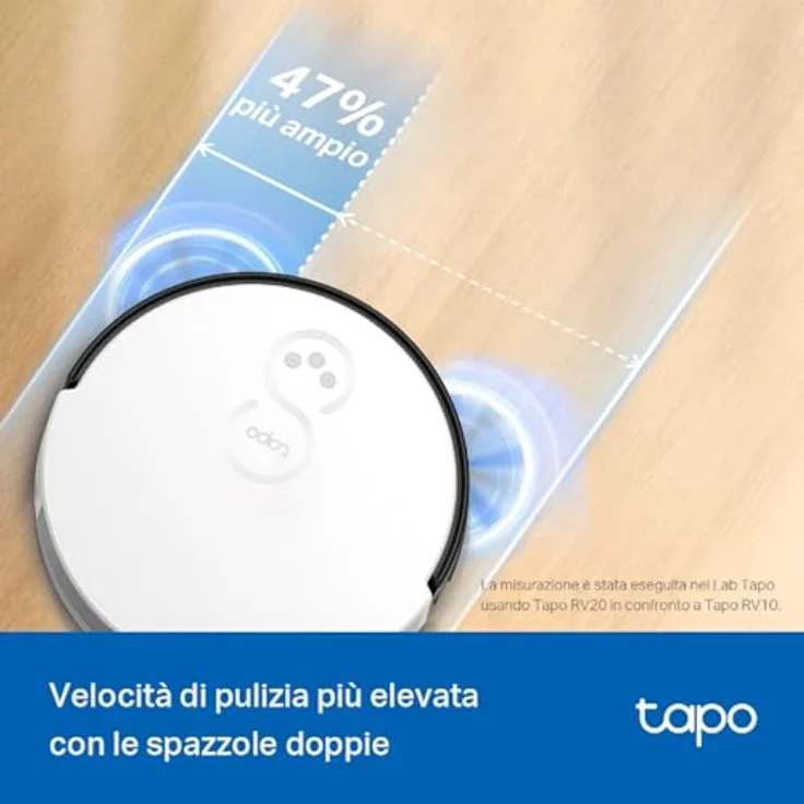 Tapo RV20 Mop MagSlim LiDAR Navigation Saugroboter mit Wischfunktion, 2700Pa 4-stufige Saugmodi, 51dB Leise Reinigung, 2600mAh Akku - Schwarz – Bild 5