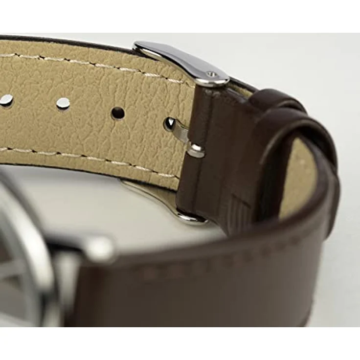 Jacques Lemans Damenuhr Power Solar 1 2106A veganes Leder braun, Analoguhr, braun – Bild 4