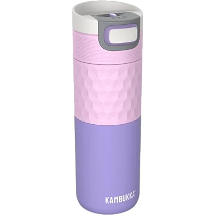 Kambukka Etna Grip 500ml Thermoskanne, lack- & auslaufgeschützt, multifunktionaler Deckel, rosa lila – Bild 3