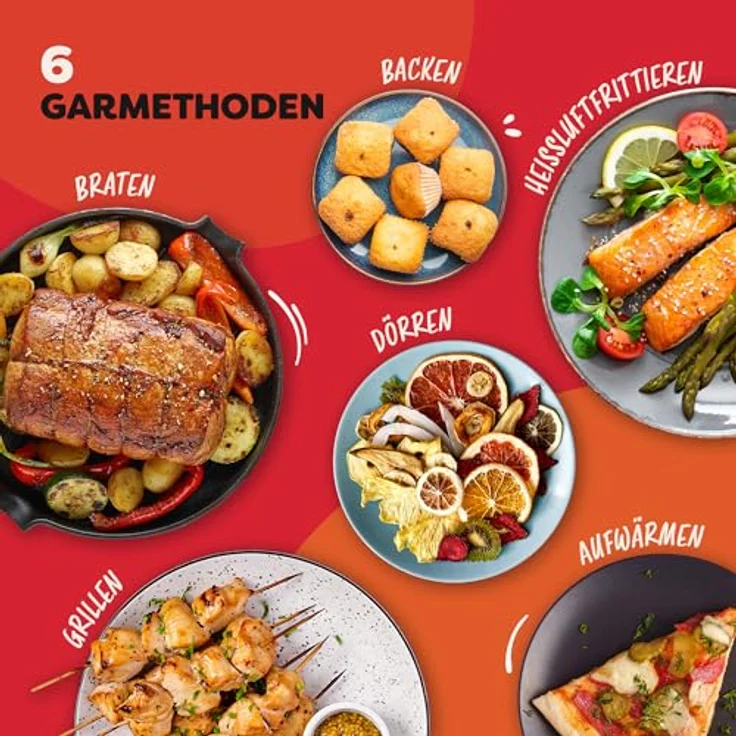 Instant Pot Vortex Dual Heißluftfritteuse, 11 l Edelstahl, Doppelgarbehälter, PFAS-frei, präzise Temperaturregelung – Bild 4