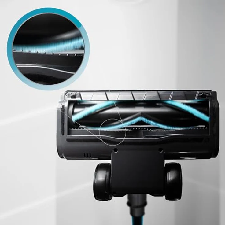 Cecotec Conga Rockstar RS50, Kabelloser Stabstaubsauger mit 400 W, 60 Minuten Akkulaufzeit, schwarz-blau, 0,5 l Staubbeutel – Bild 9